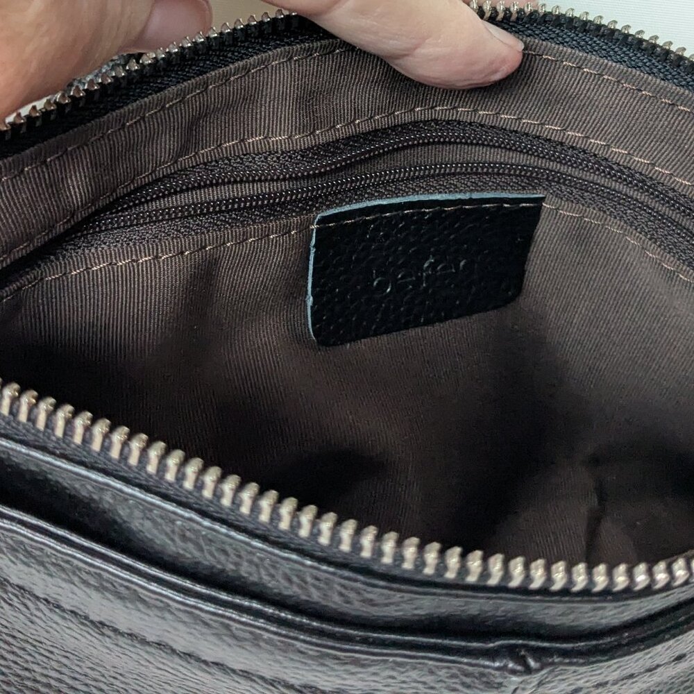 Black Leather Crossbody - Picture 6 of 8